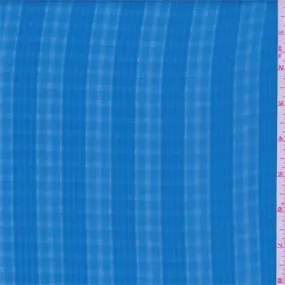 4 YD PC-Azul Blue Plaid Polyester Chiffon Fabric