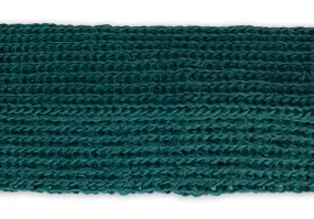 7/8" Hunter Green Simple Fold-Over Wool Trim (Made in Japan)