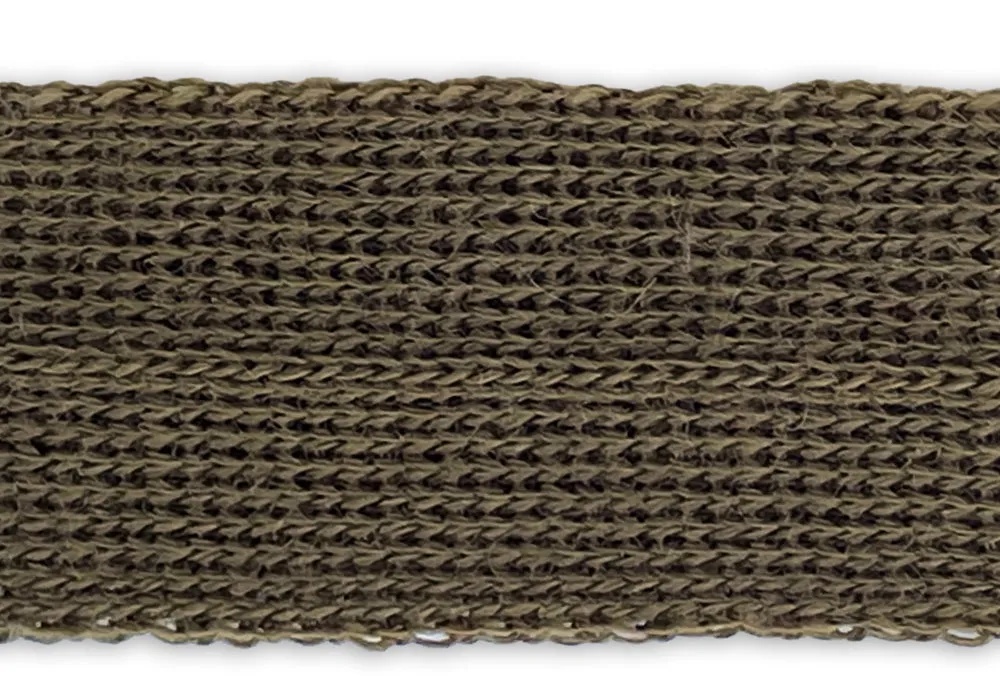 7/8" Olive Simple Fold-Over Wool Trim (Made in Japan)