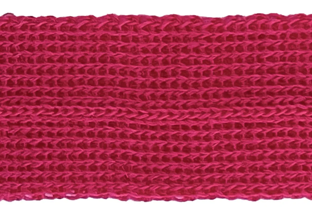 7/8" Passionate Pink Simple Fold-Over Wool Trim (Made in Japan)