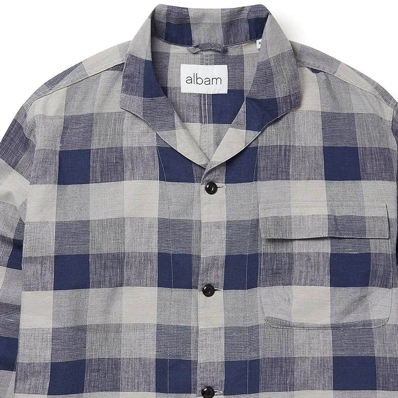 Albam Miles Shirt Blue Check