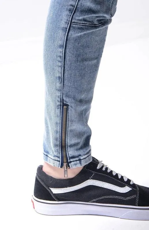 Ankle Zipper Streetstyle Jeans