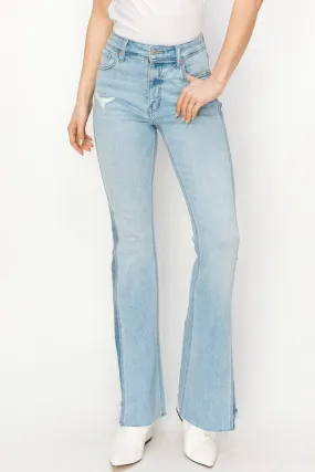 Annebelle Plus High Rise Boot Cut W/color Panel Detail Jeans