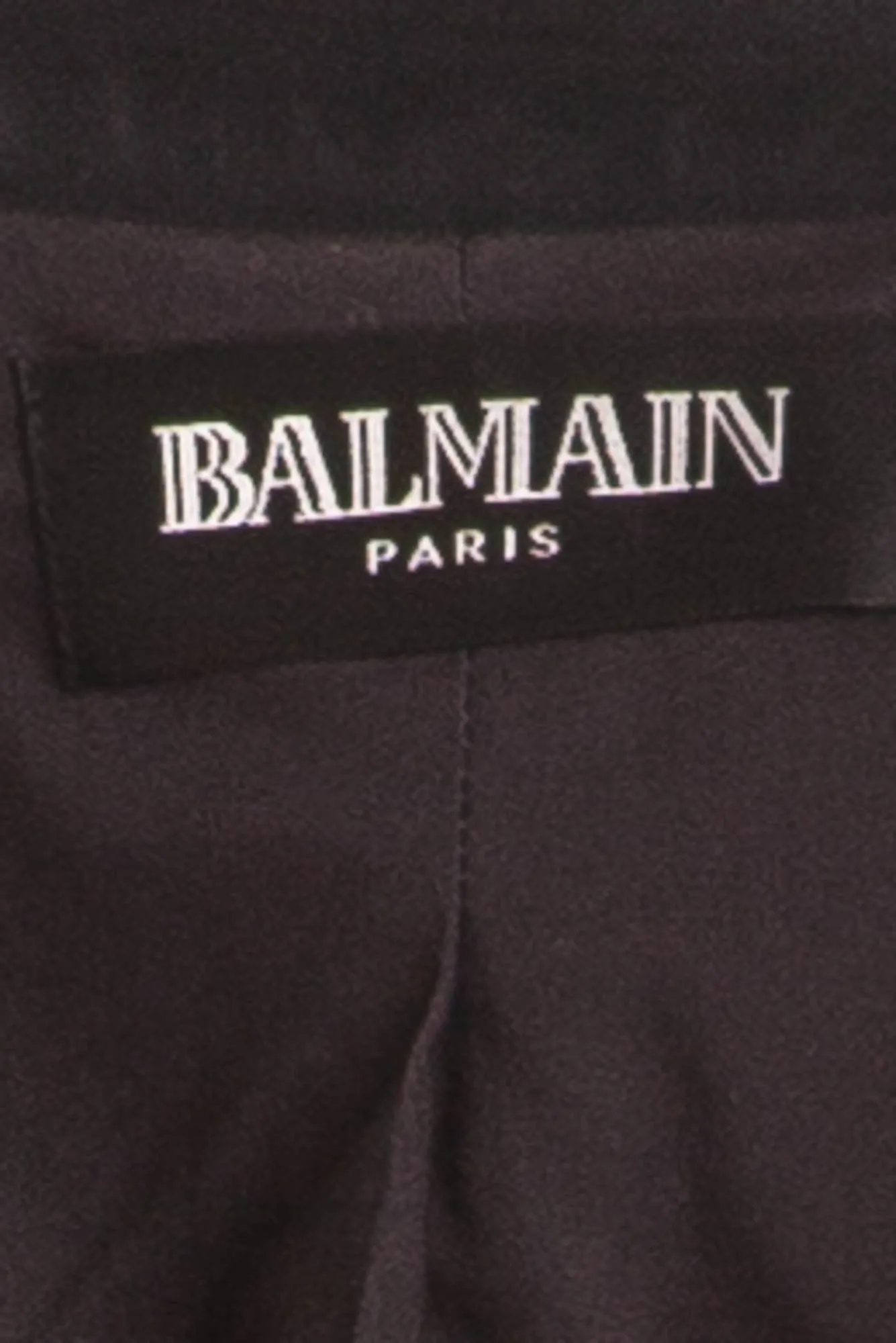 Balmain - Black Blazer Gold/Red Trim Silver Buttons - FR 40