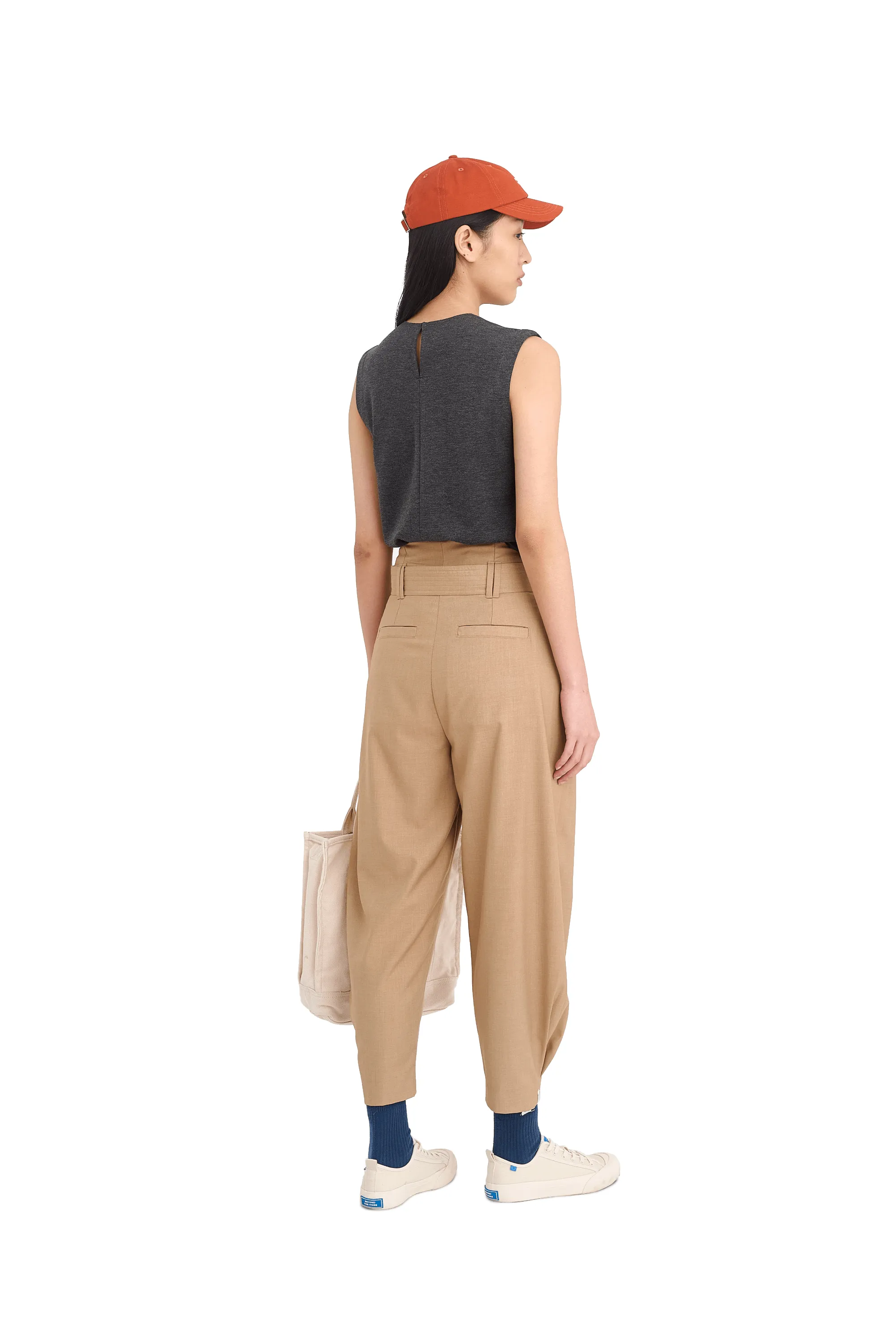 Belted Tapered Trouser