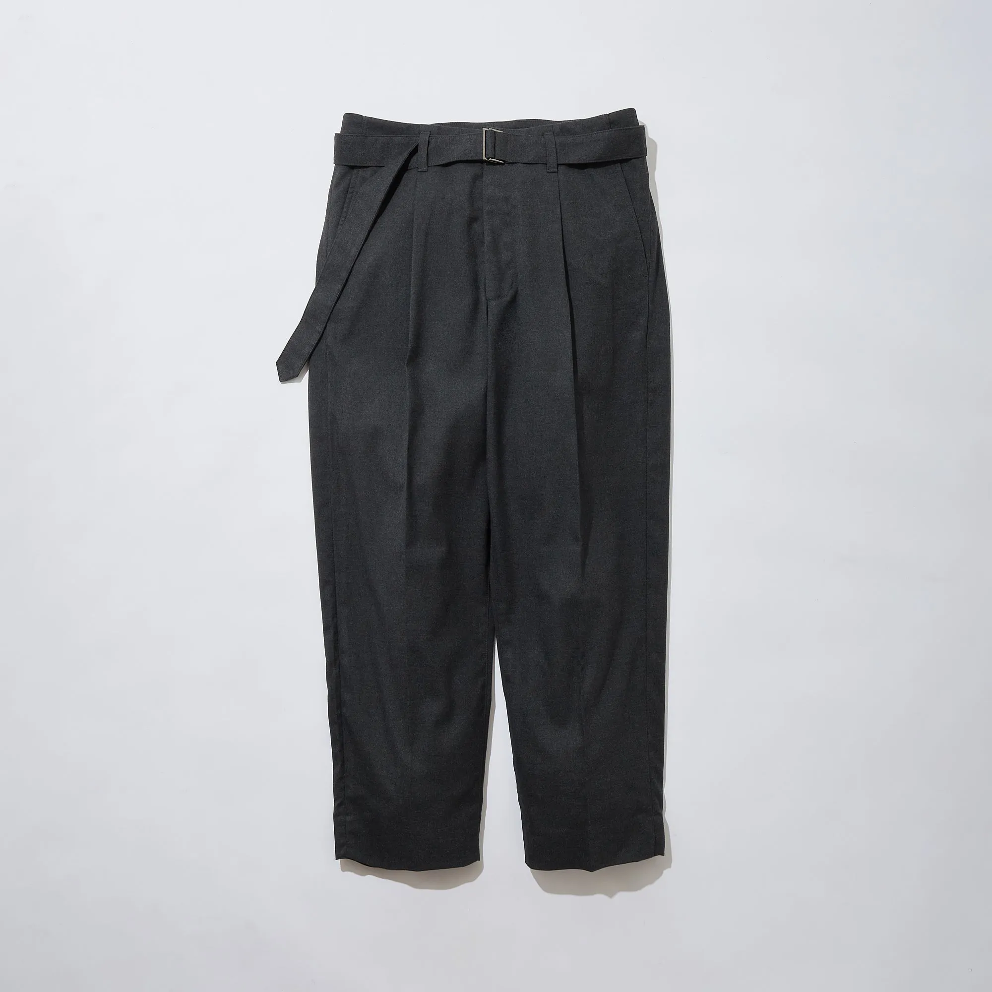 Belted Tapered Trousers