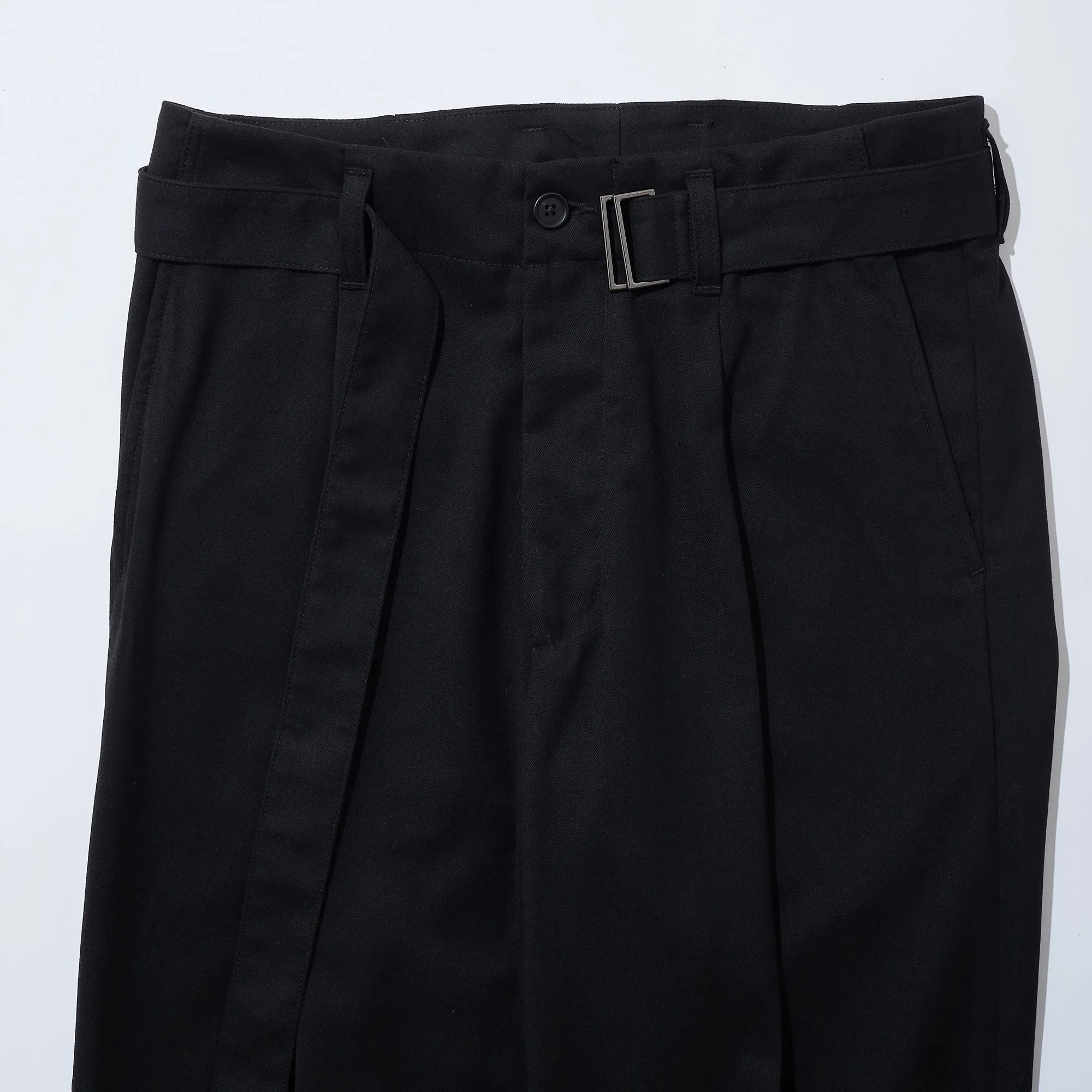 Belted Tapered Trousers