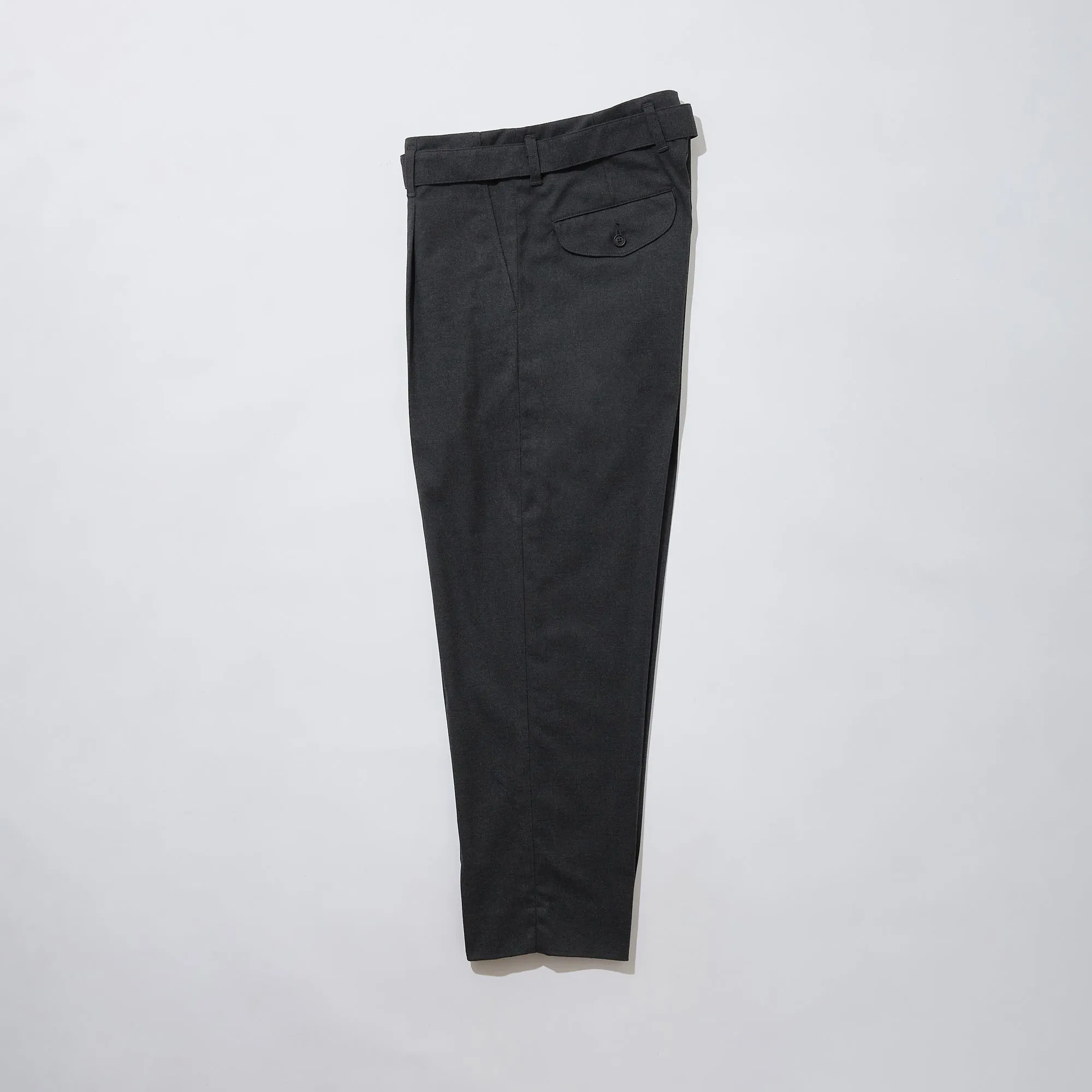 Belted Tapered Trousers