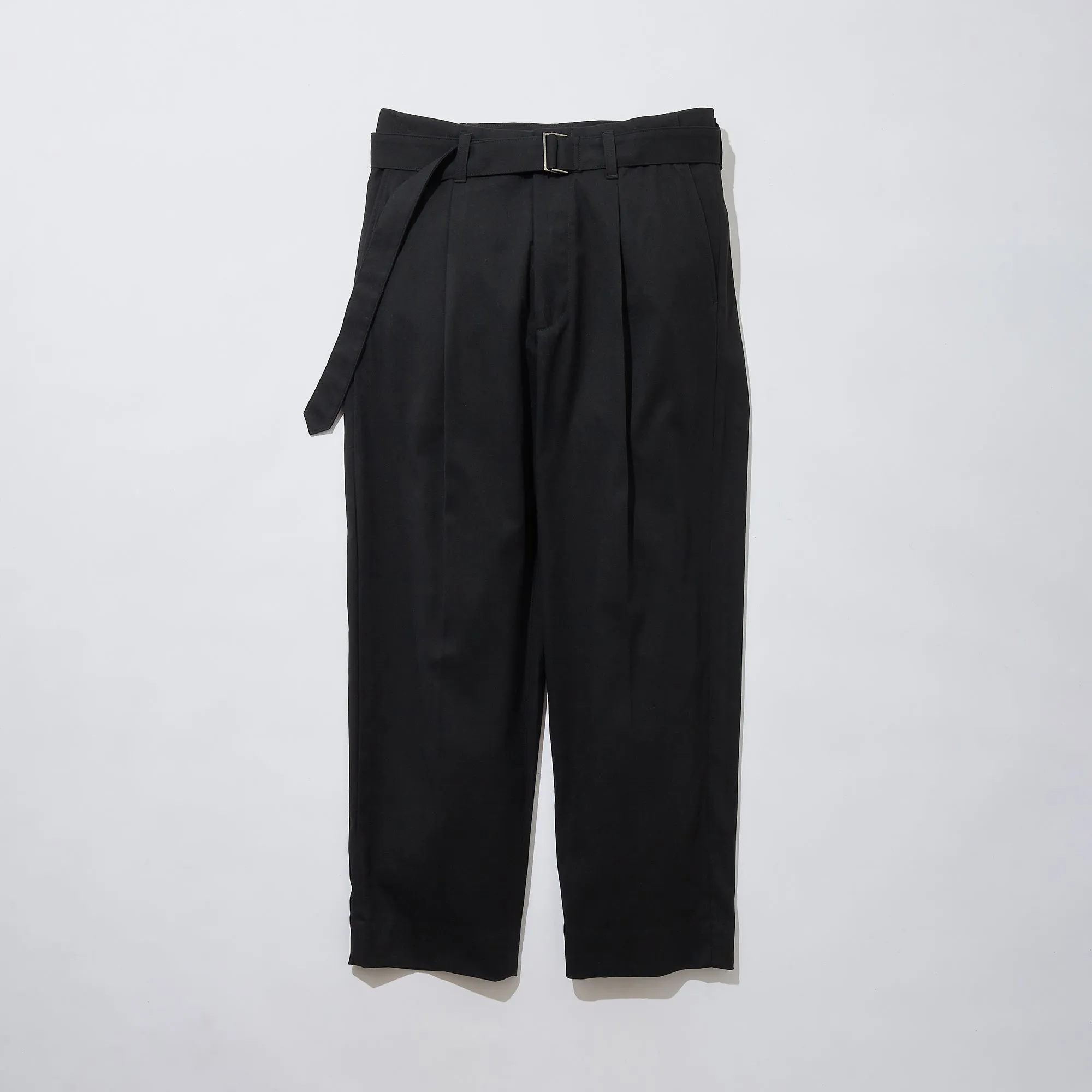 Belted Tapered Trousers