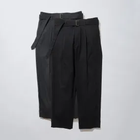 Belted Tapered Trousers