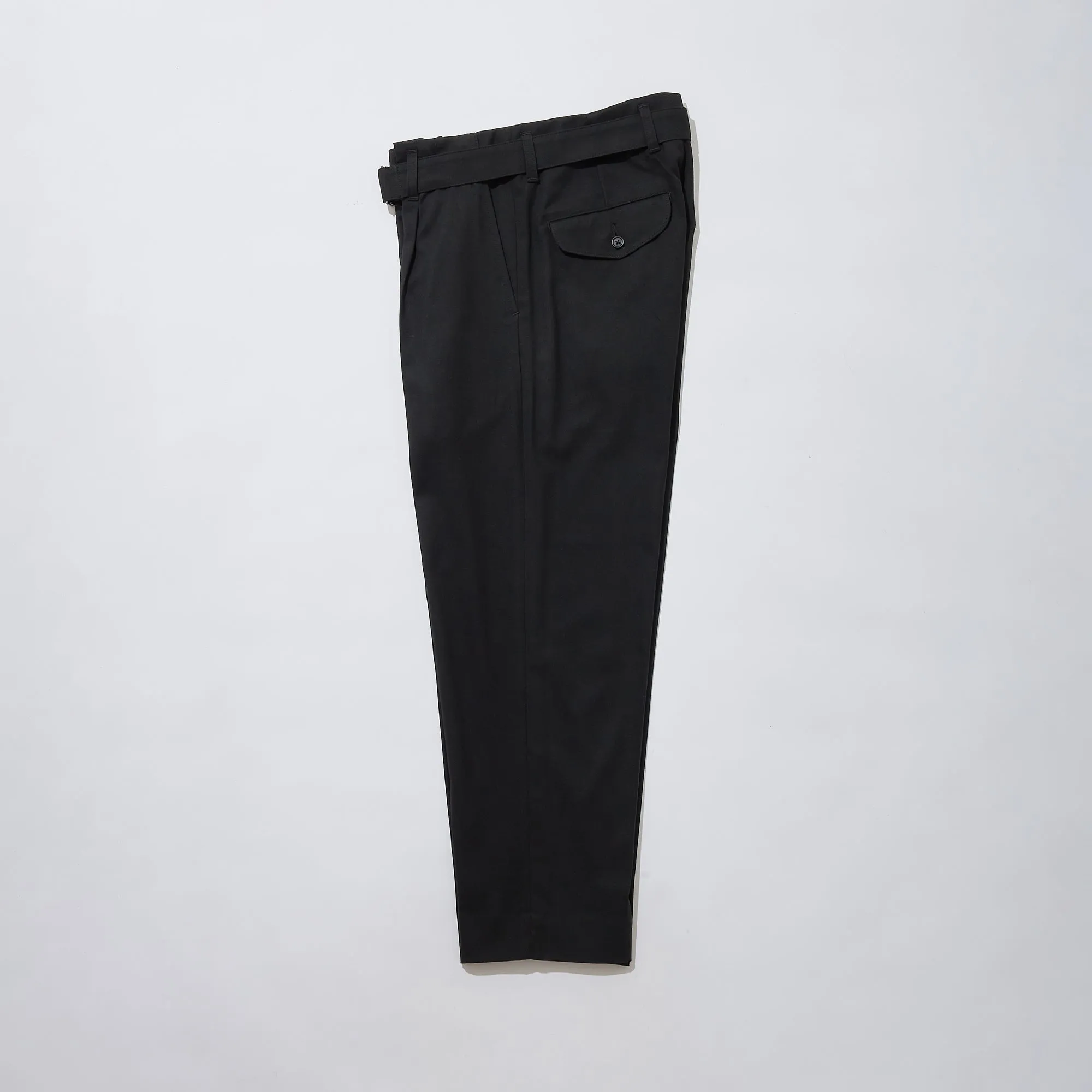 Belted Tapered Trousers