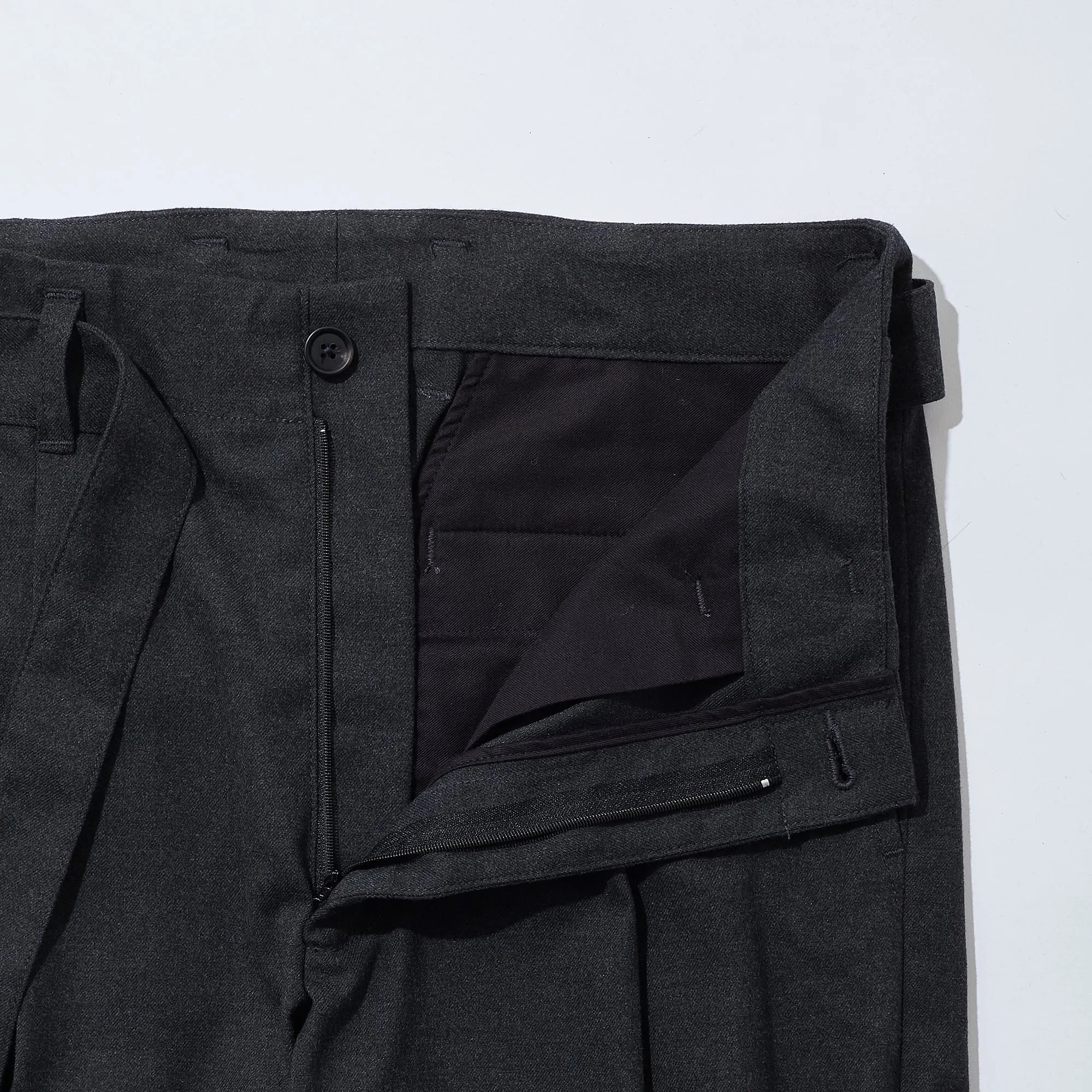 Belted Tapered Trousers