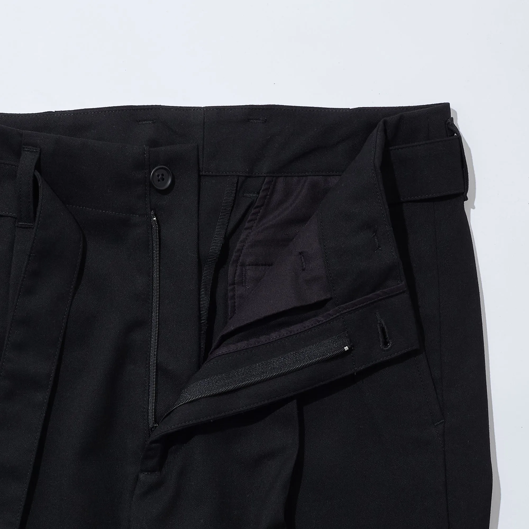 Belted Tapered Trousers