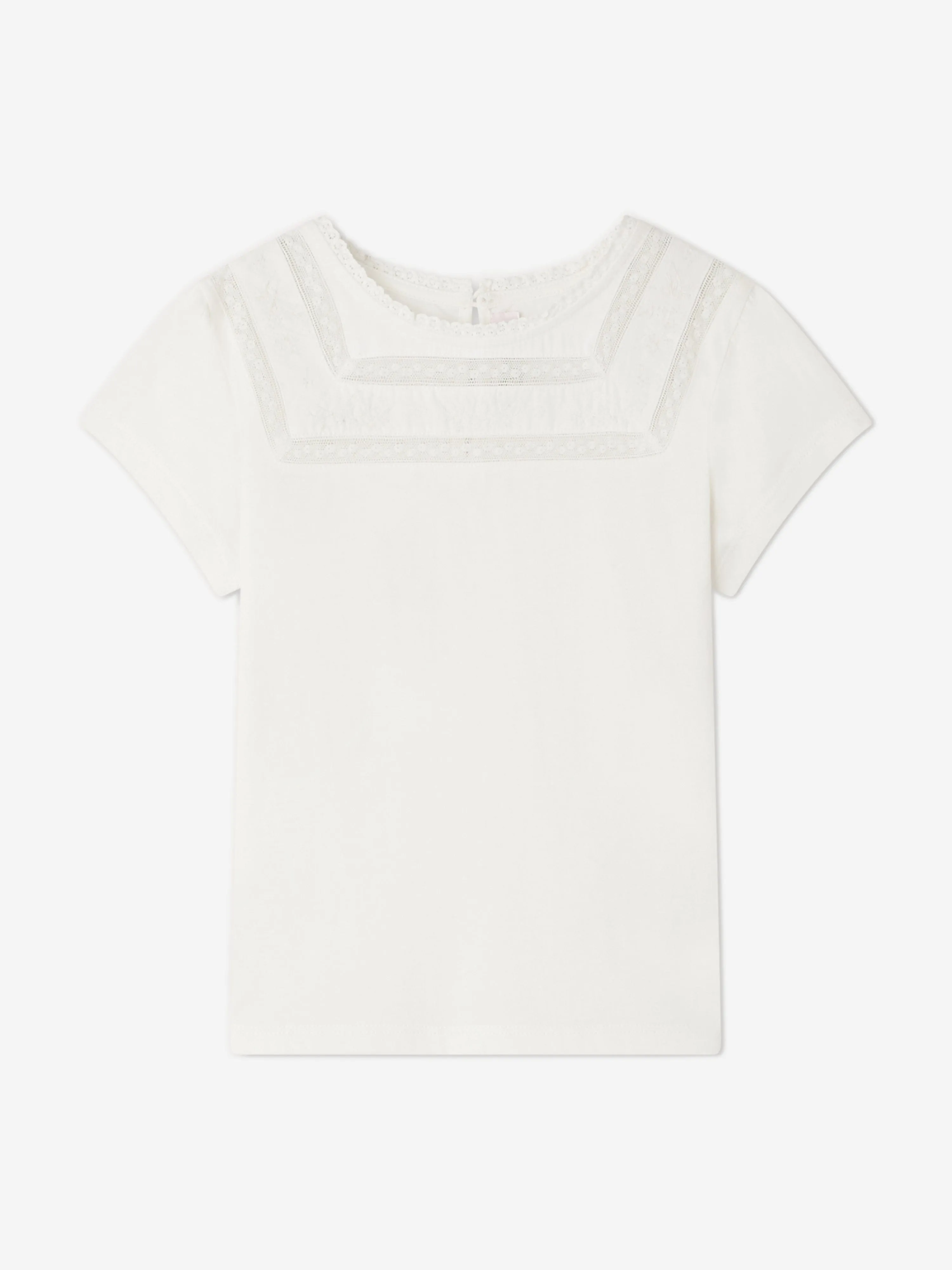 Bonpoint Girls Fina T-Shirt in White