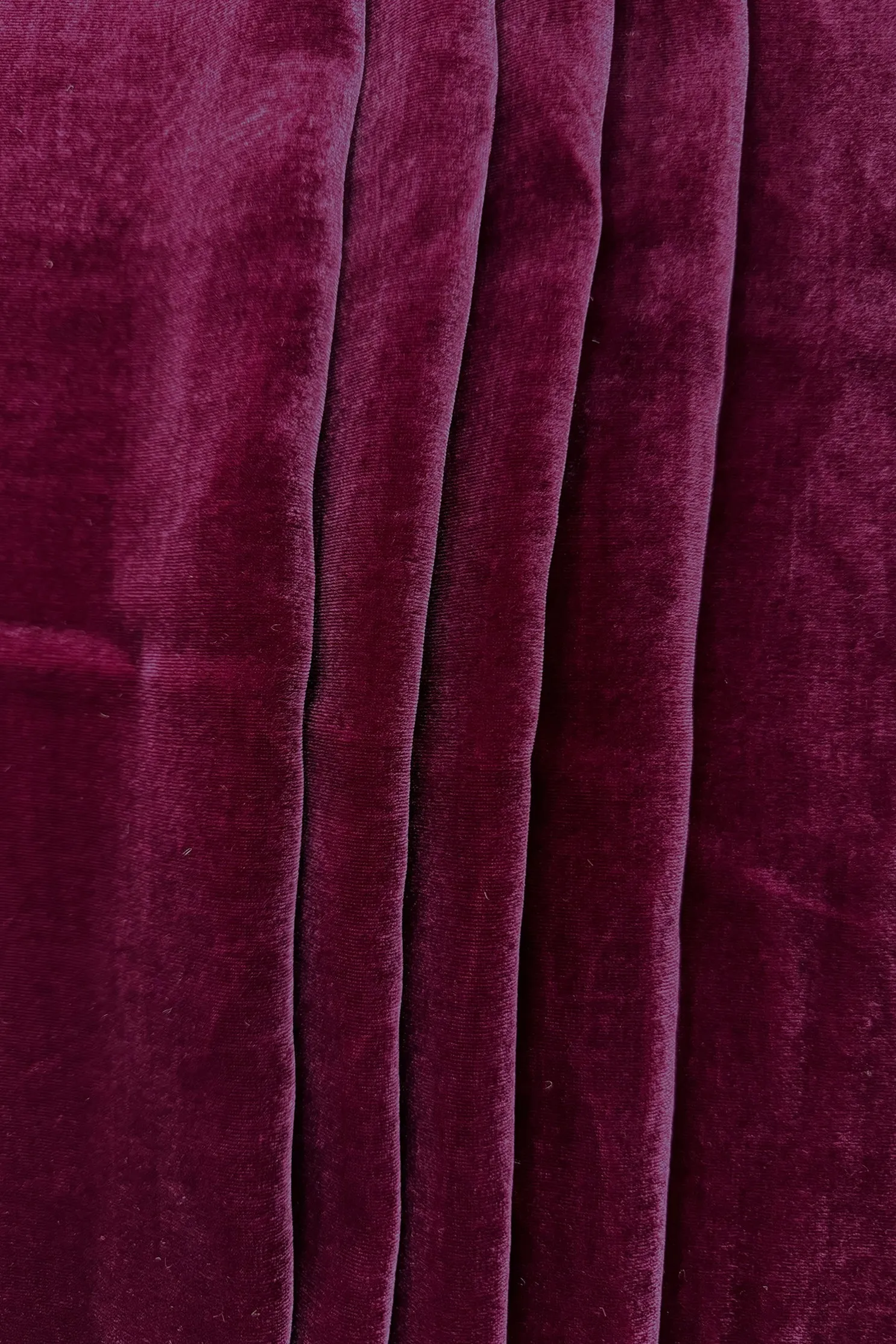 Burgundy Silk Rayon Velvet Fabric