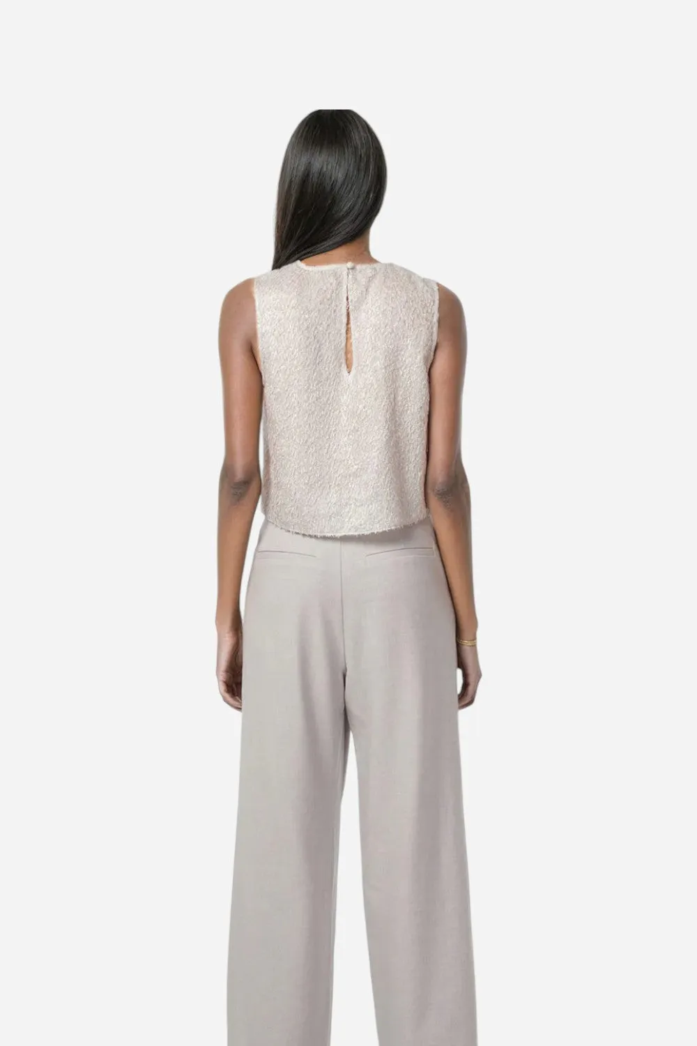 Cami NYC Romilly Metallic Chiffon Top