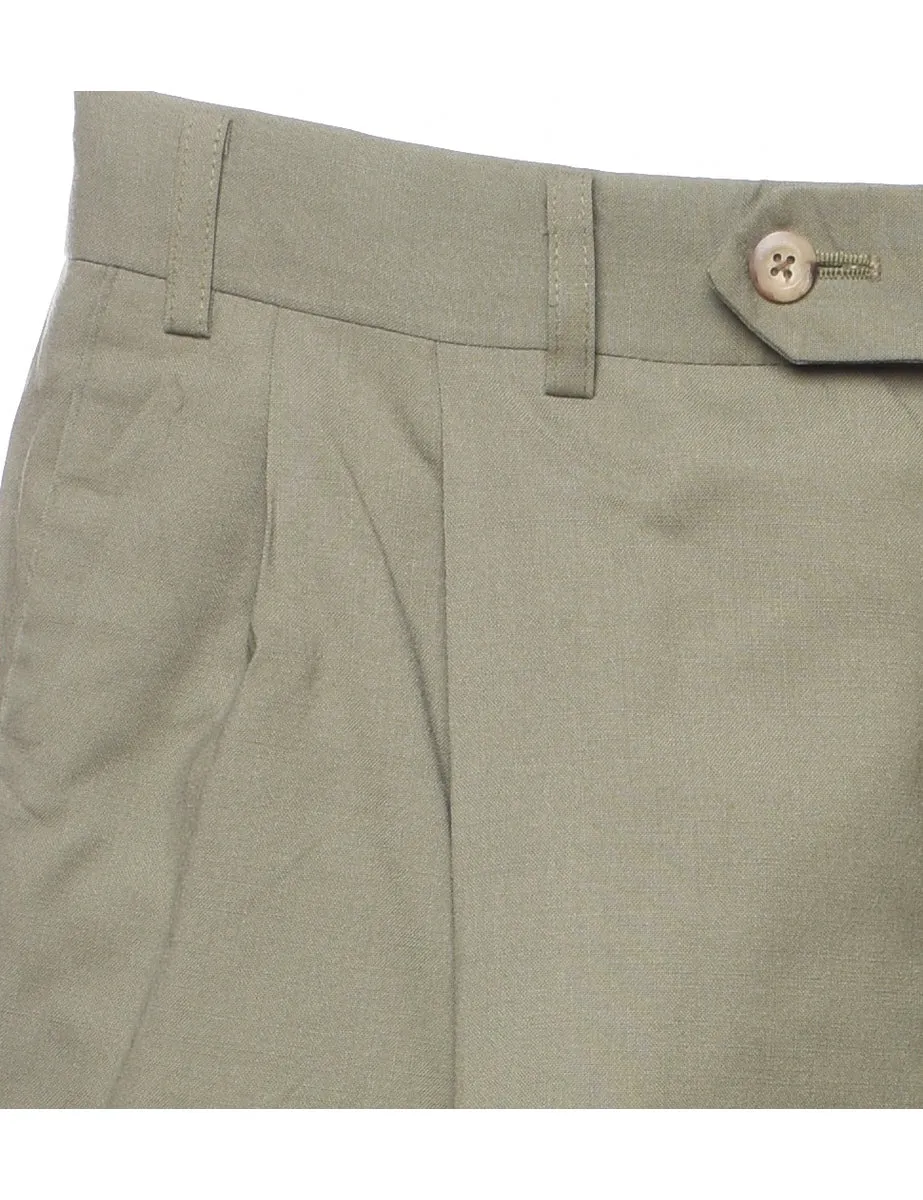 Classic Light Green Tapered Trousers - W33 L28