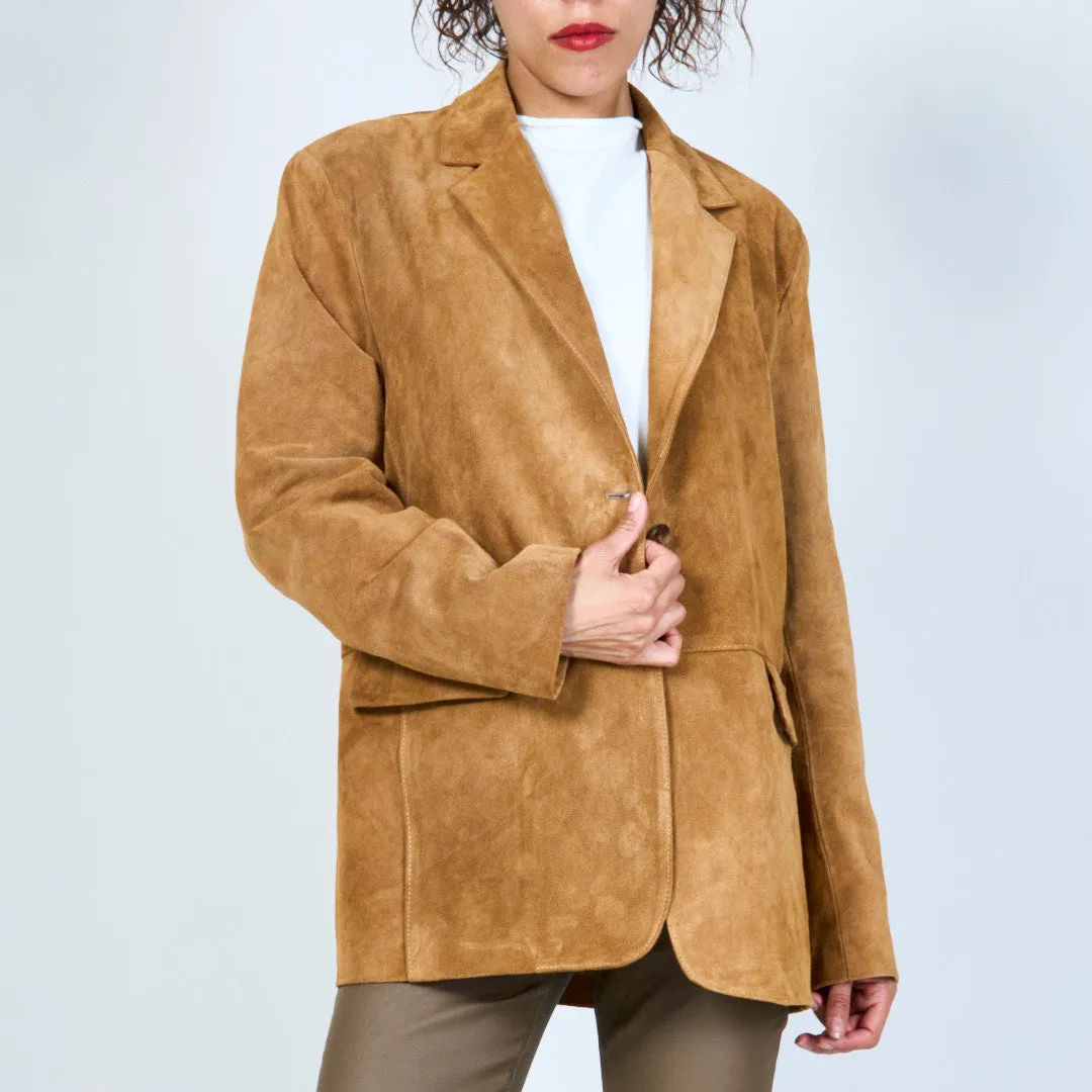 Classic suede blazer wholesale