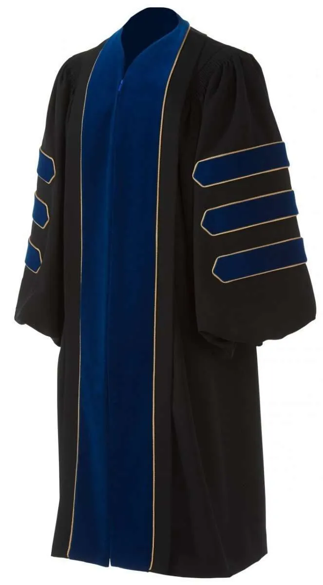 Deluxe Doctoral Robe W/ Velvet Options