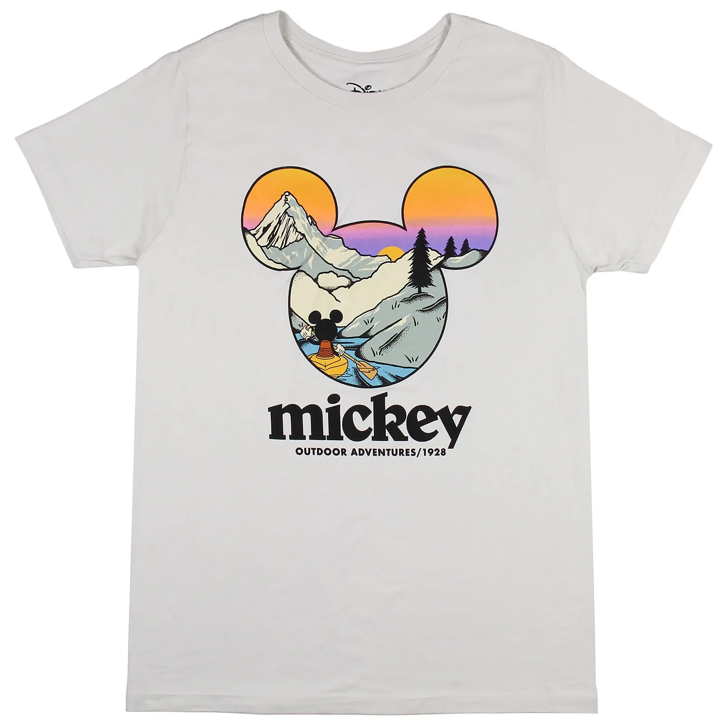 Disney Mickey Mouse Mens' Outdoor Adventures Scenic Graphic T-Shirt