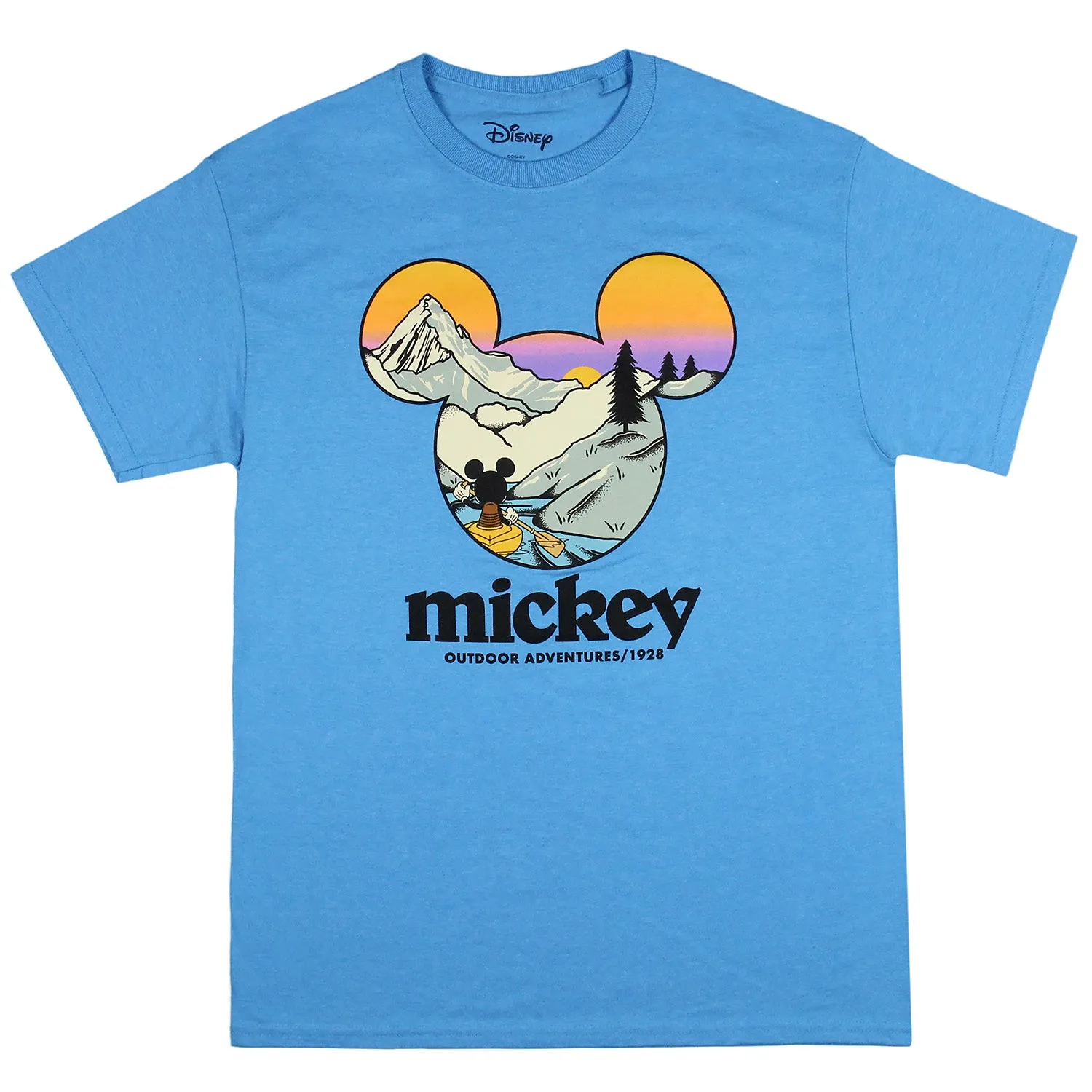 Disney Mickey Mouse Mens' Outdoor Adventures Scenic Graphic T-Shirt