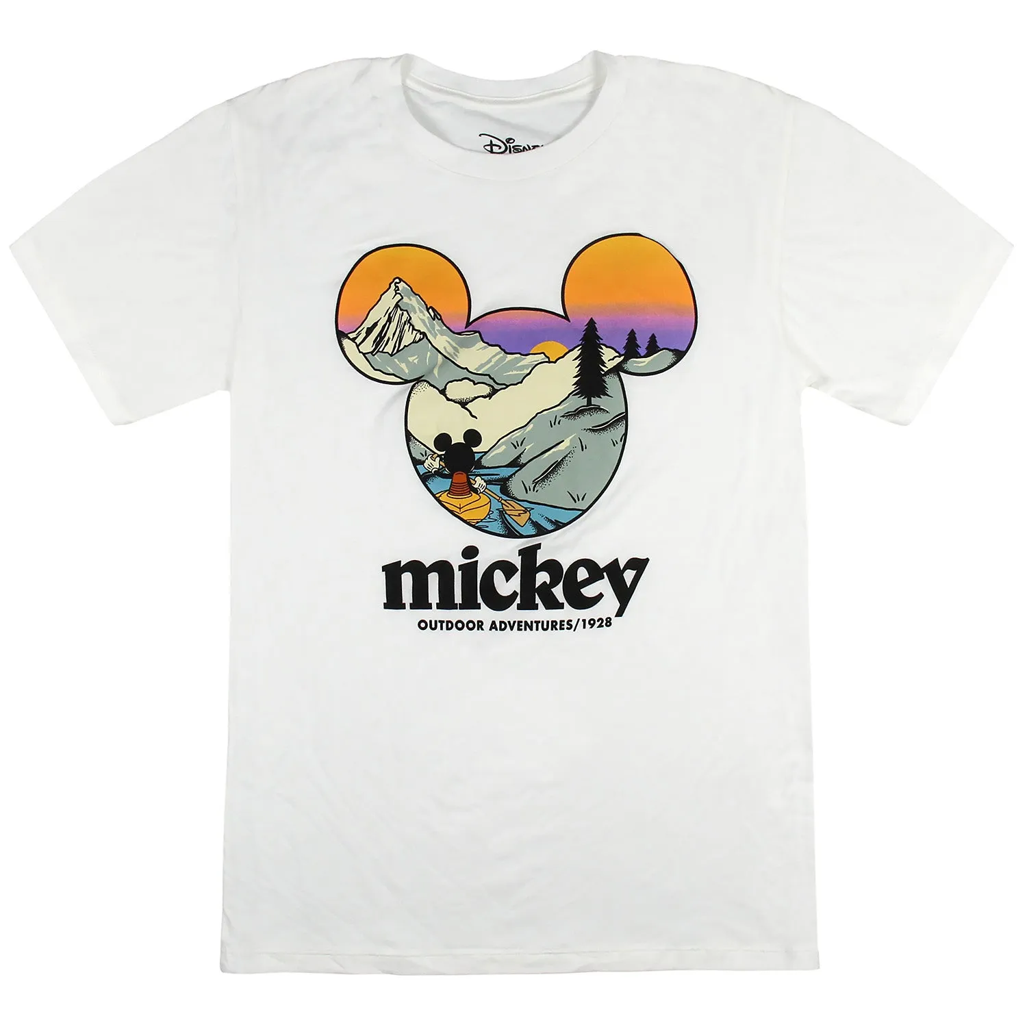 Disney Mickey Mouse Mens' Outdoor Adventures Scenic Graphic T-Shirt