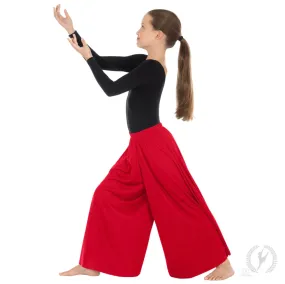 Eurotard - Youth Palazzo Pants - Child (13696C) - Red