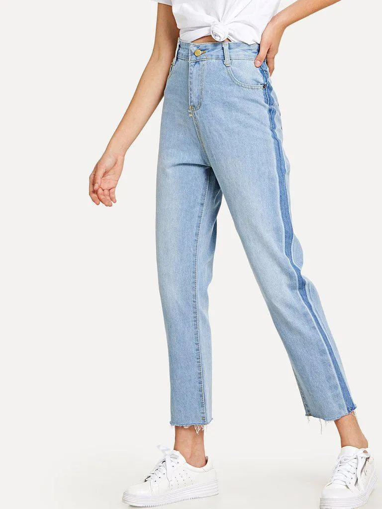 Frayed Hem Jeans