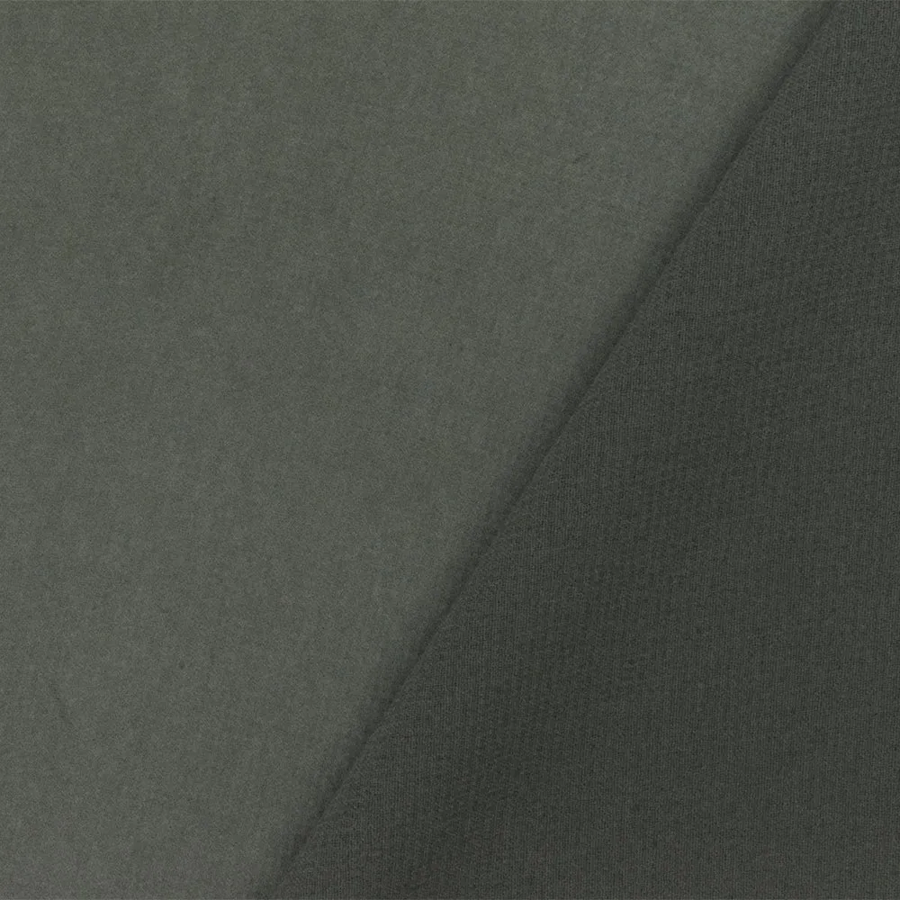 Gray Solid Polyester Chiffon Woven Fabric