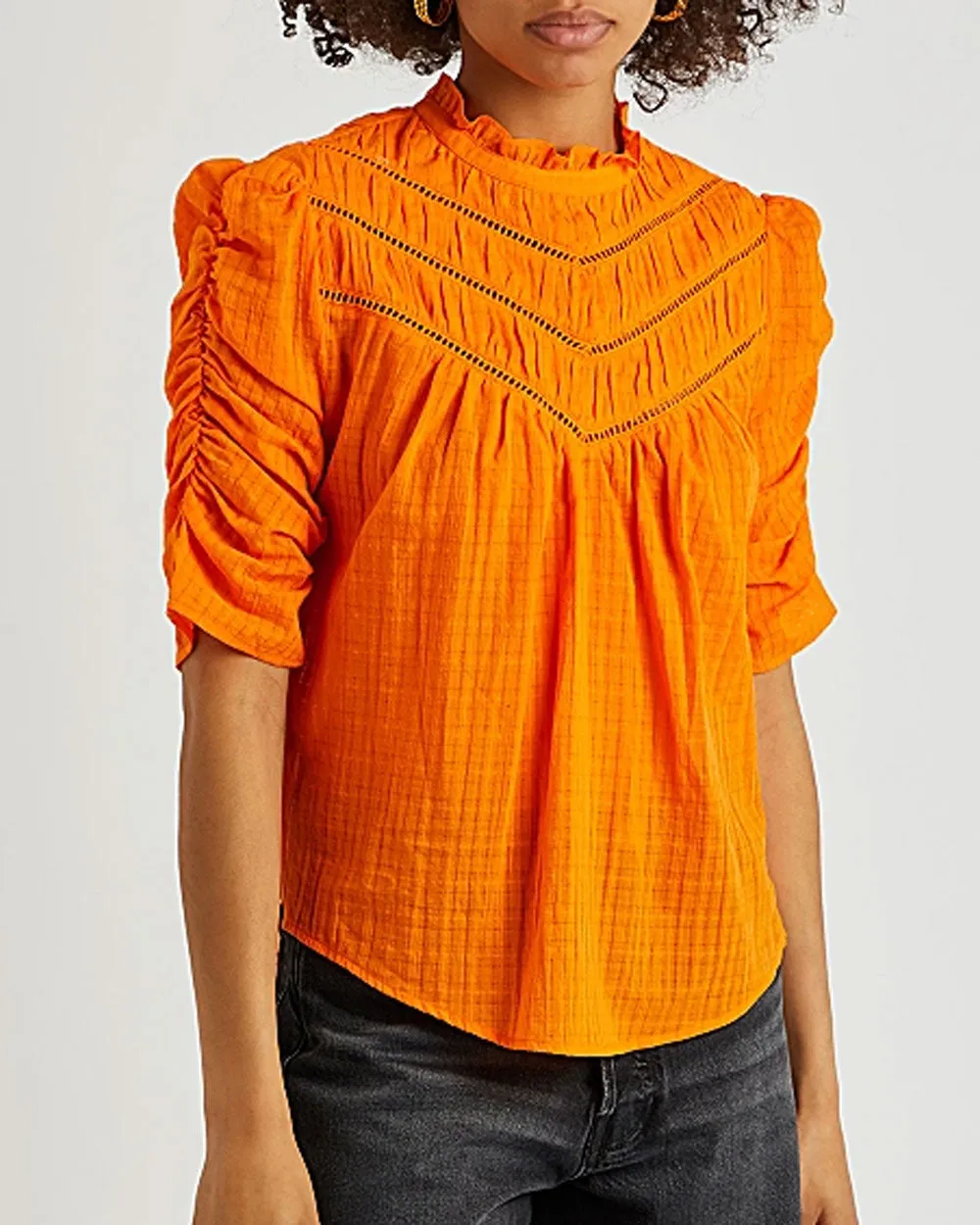 Hot Orange Frasier Top