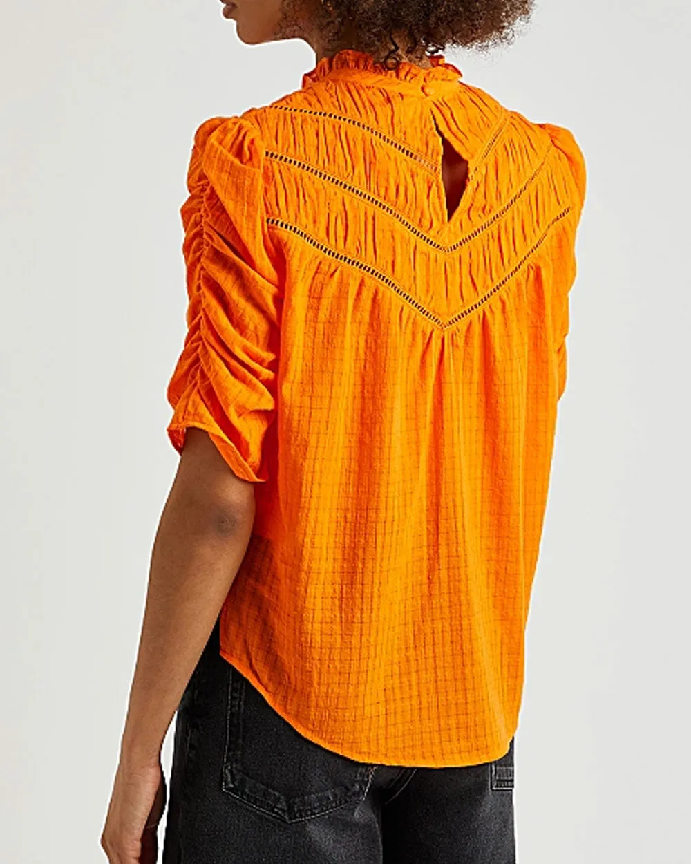 Hot Orange Frasier Top