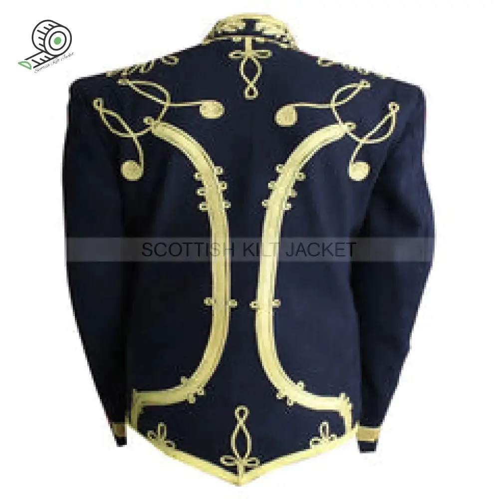 Hussars Military Dolman Aiguillette And Gilt Braid Collar