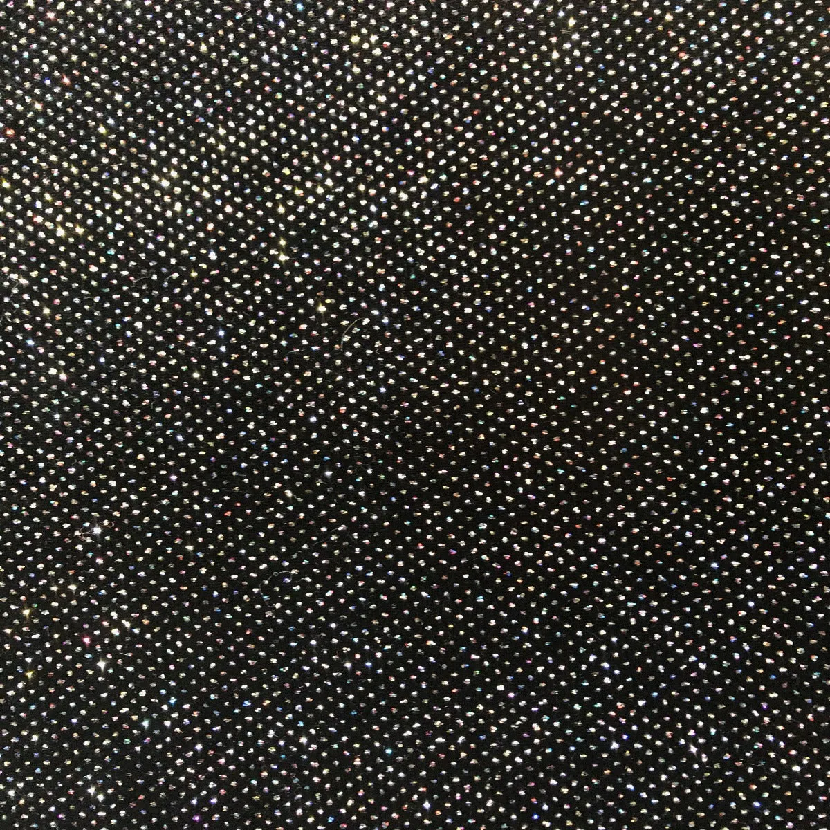 Iridescent Silver Sparkle Glitter Lurex Stretch Velvet Fabric