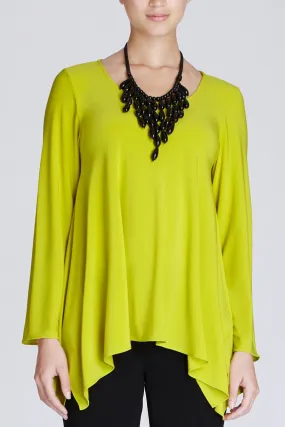 Jersey Keyhole Drape Top