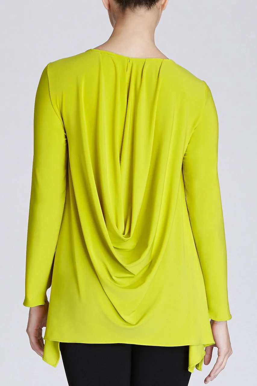 Jersey Keyhole Drape Top