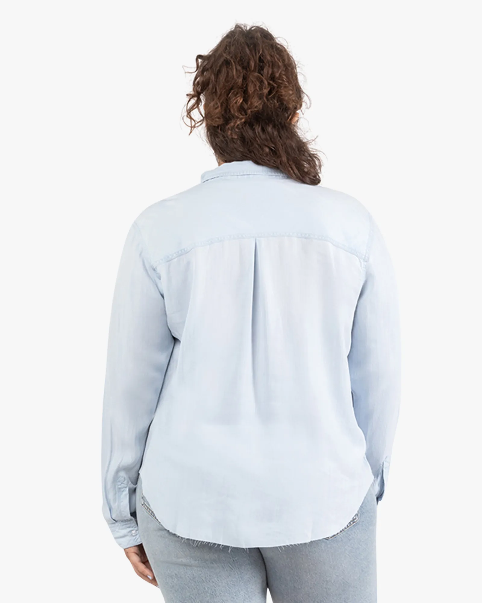 Jocelyn Button Front Shirt | Light Wash