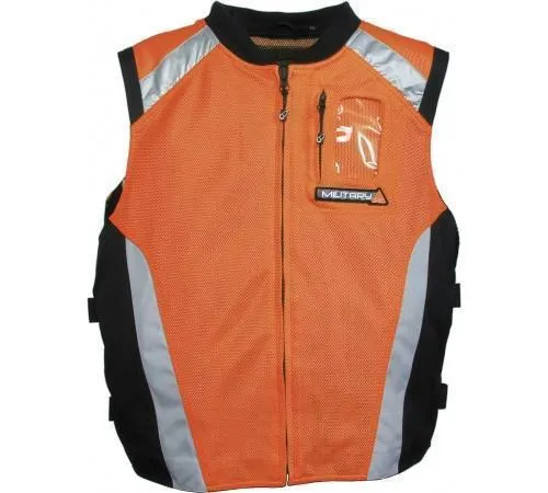 Joe Rocket 'Military Spec' Mens Orange/Black Mesh Vest