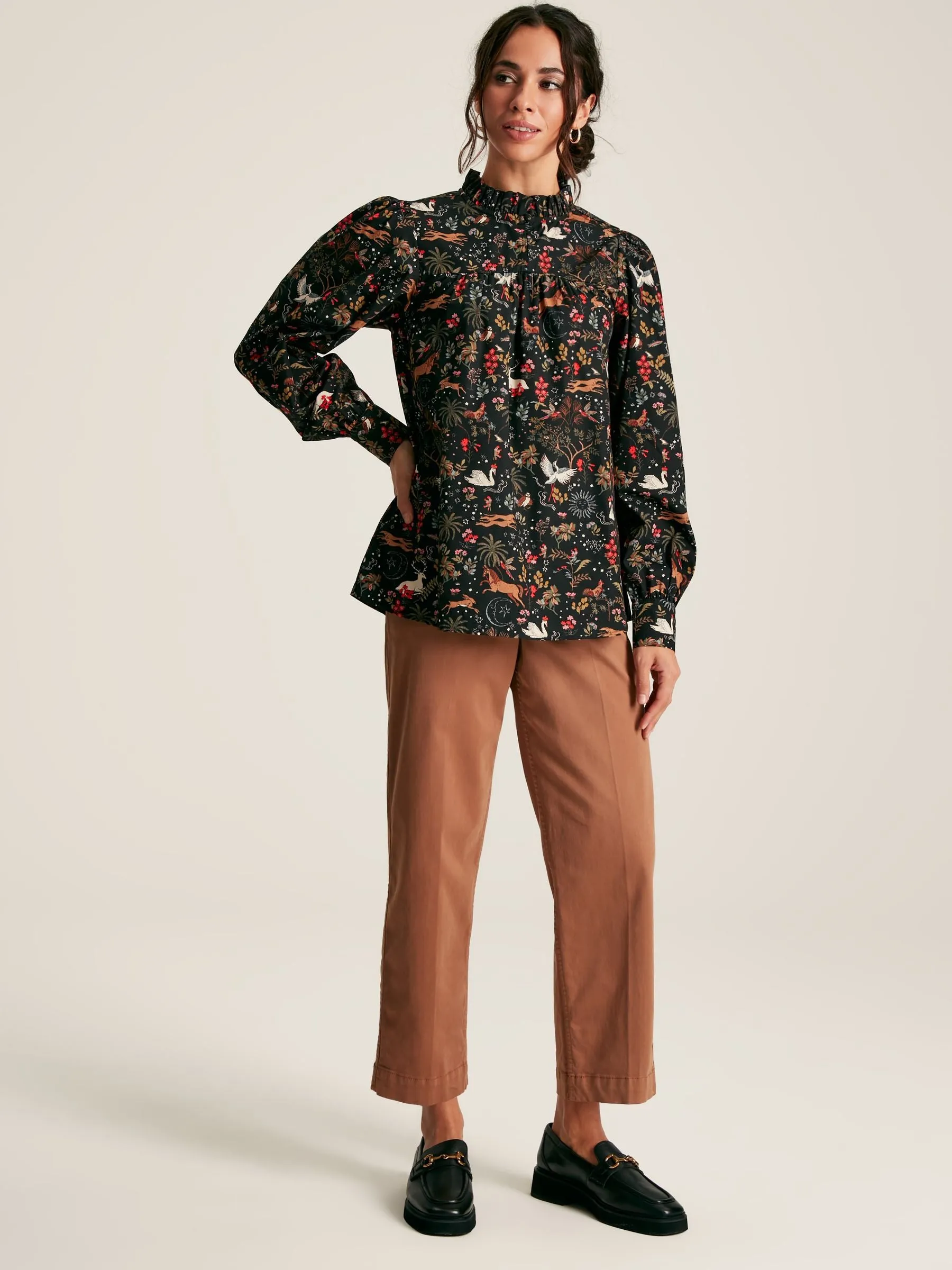 Joules Rhea Frill Neck Blouse