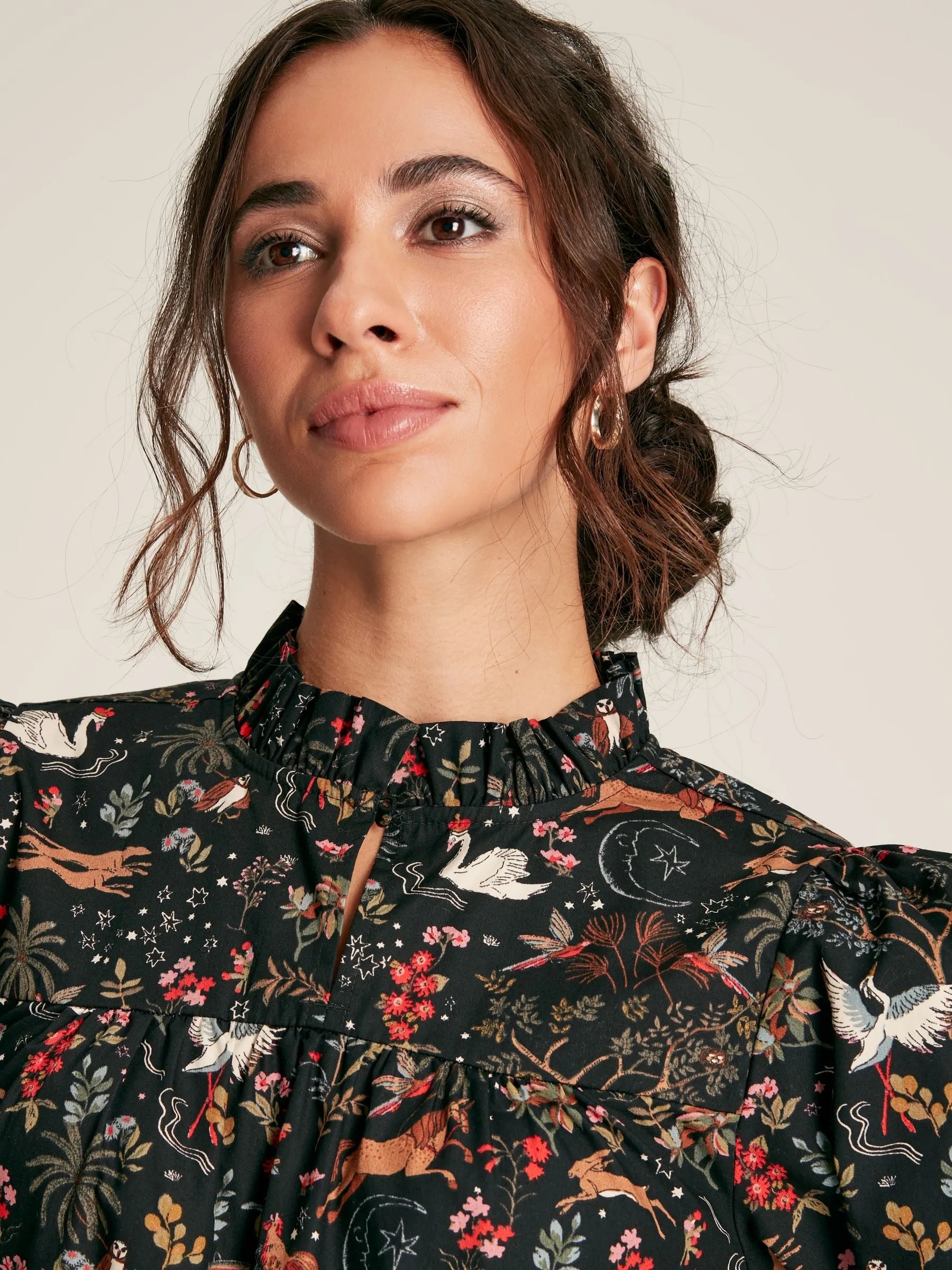 Joules Rhea Frill Neck Blouse