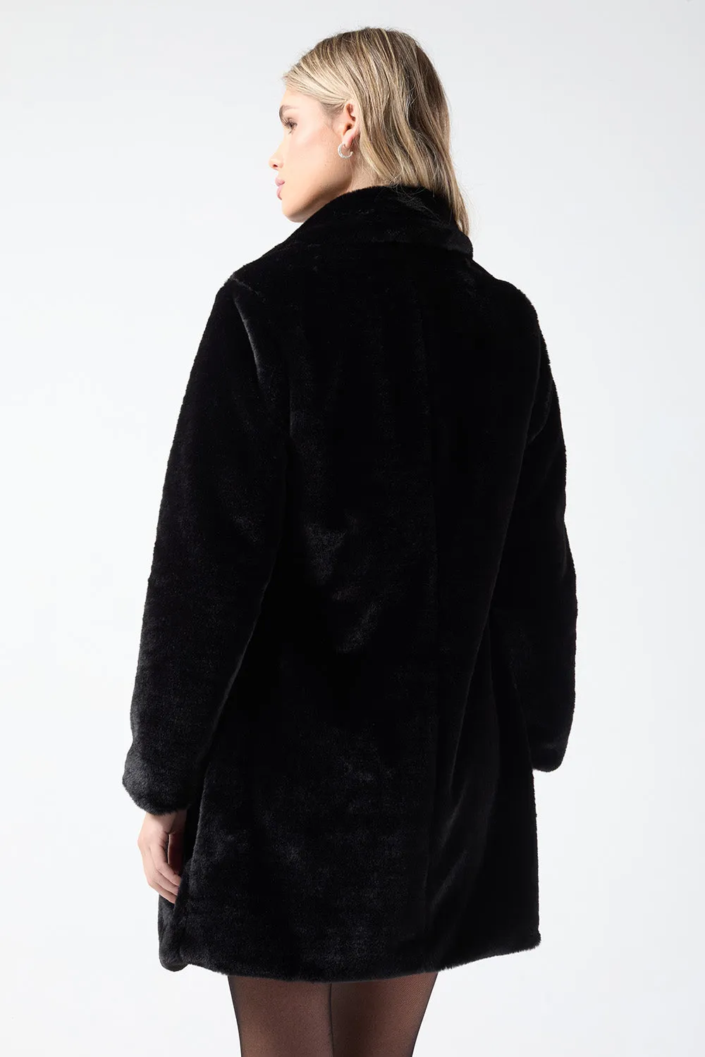 Marc Angelo Fur Jacket MA55506 BLK