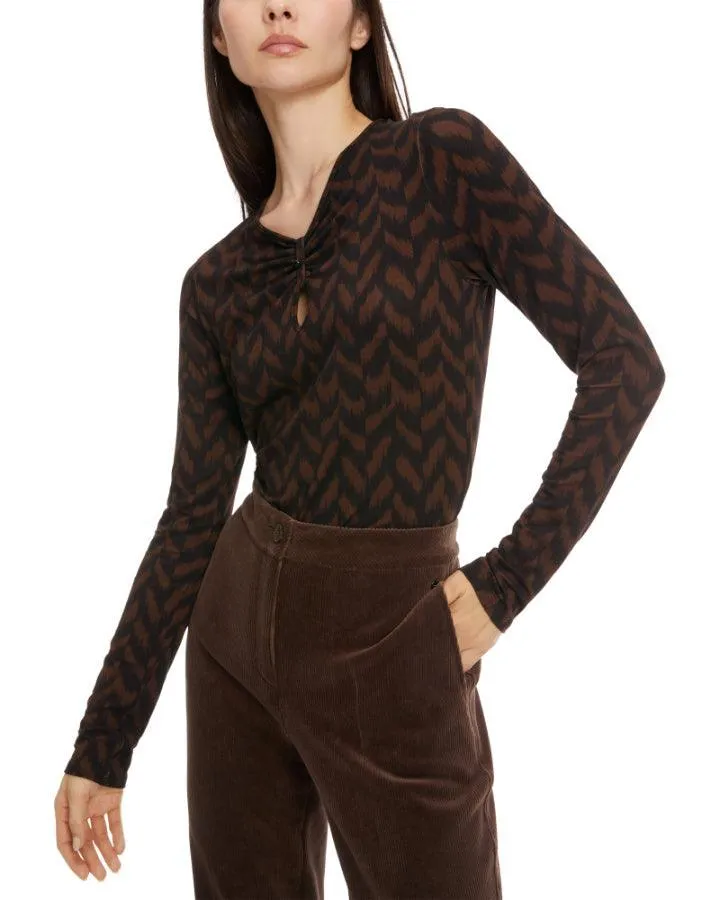 Marc Cain Herringbone Pattern Top