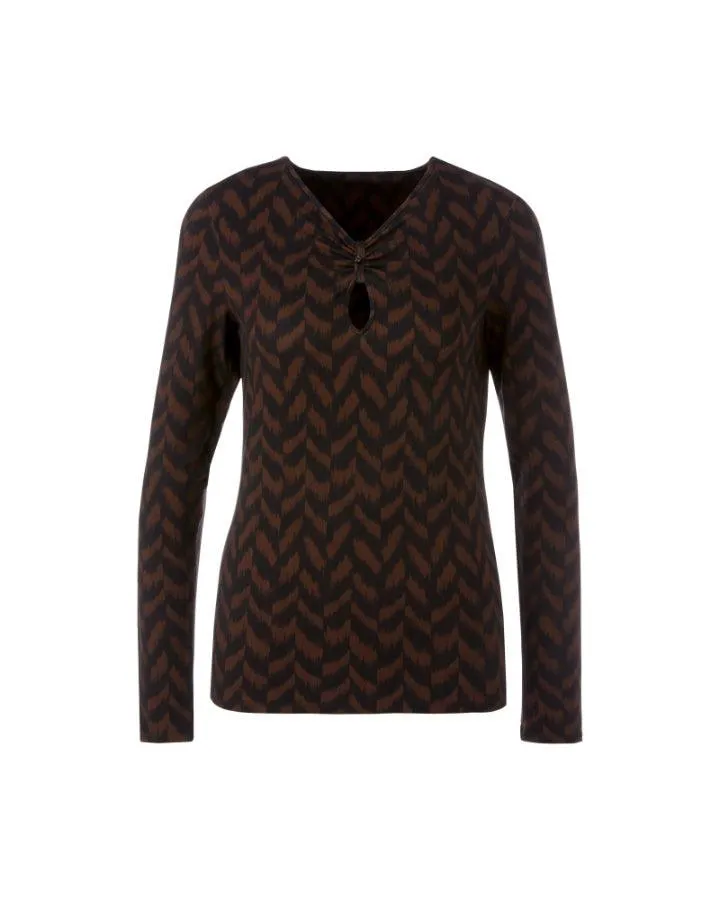 Marc Cain Herringbone Pattern Top