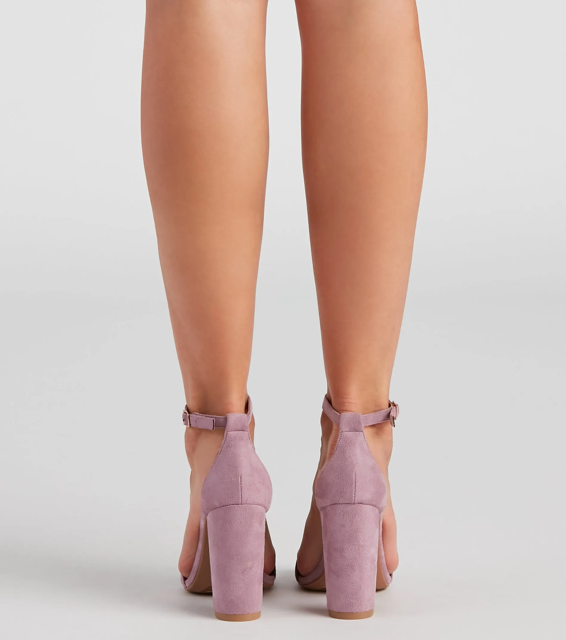 Miss Fab Faux Suede Block Heels