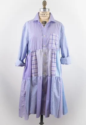 Montclair Upcycled Shirt Dress #025