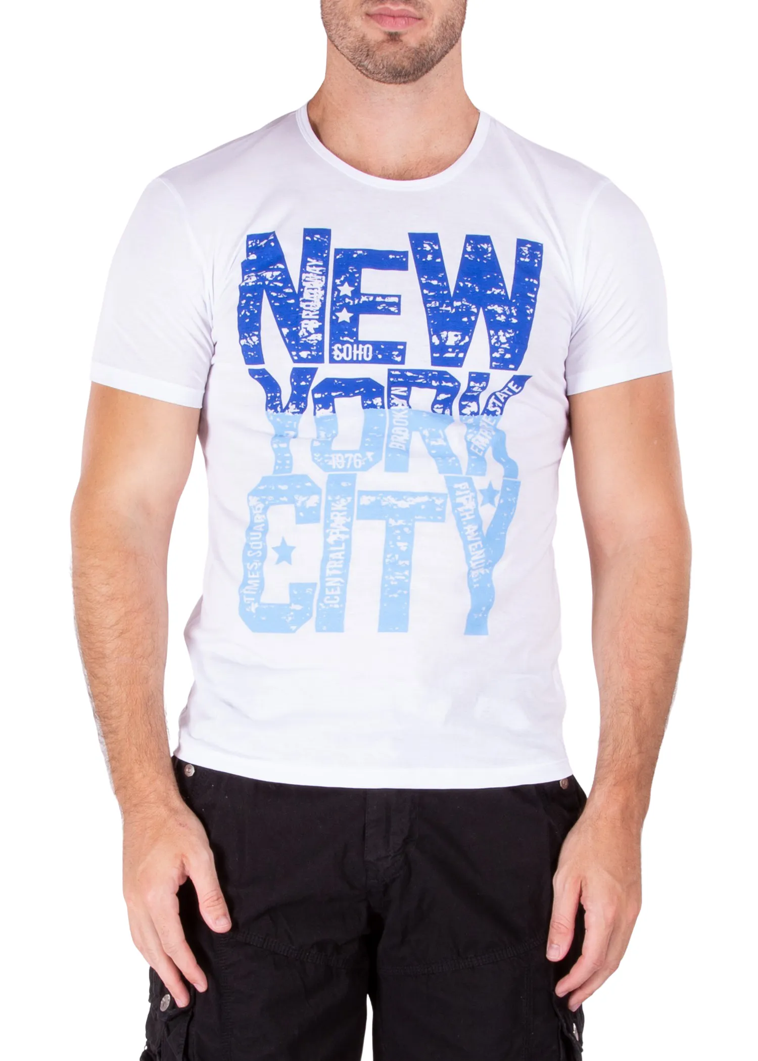 New York City Neighborhoods Graphic Tee White