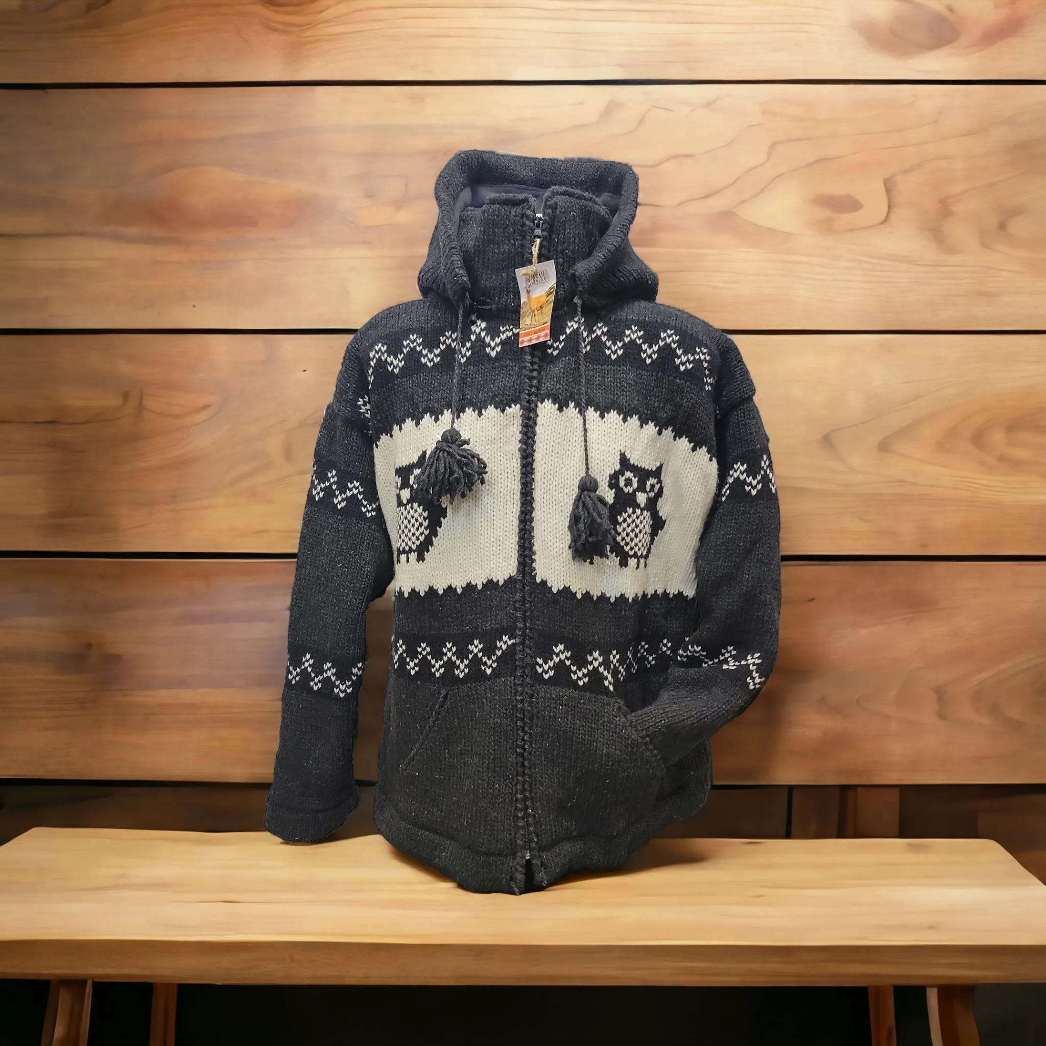 OLDTRIBES™ Nocturne Owl Wool Jacket