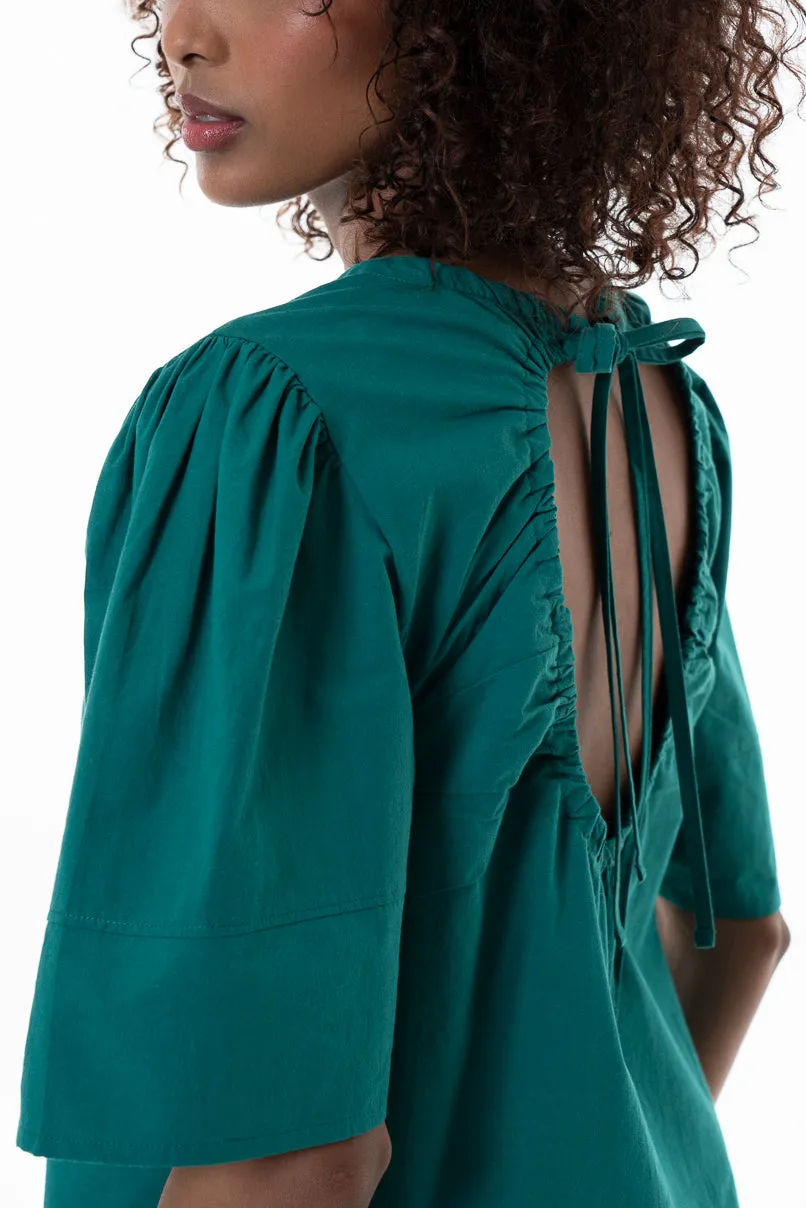 Open Back T-Shirt _ 154356 _ Green