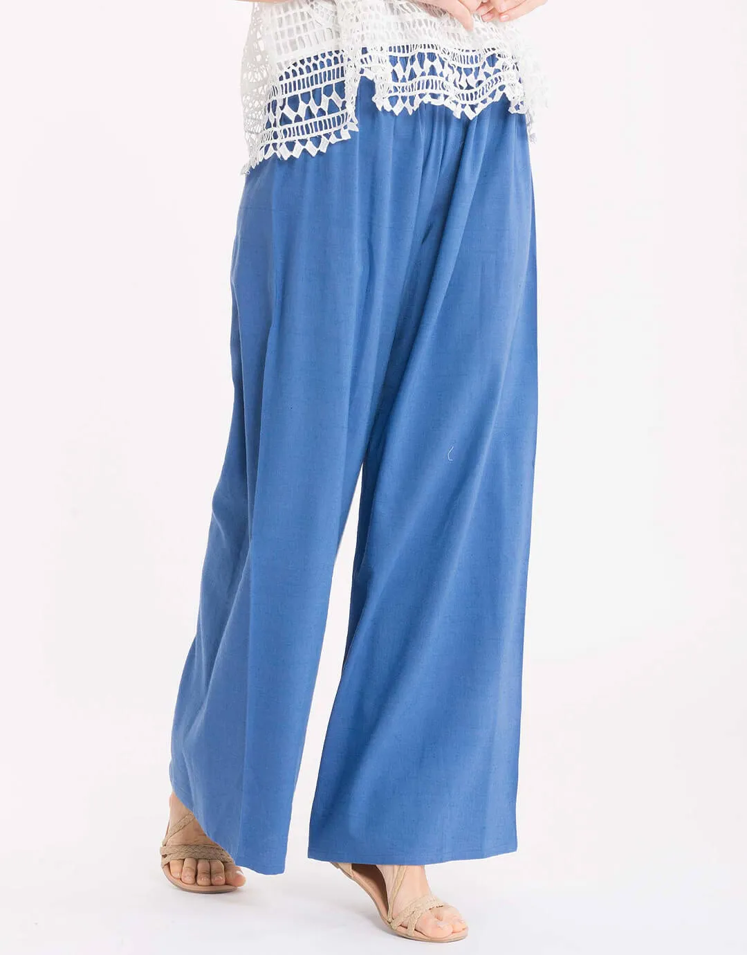 Palazzo Pants -  Blue