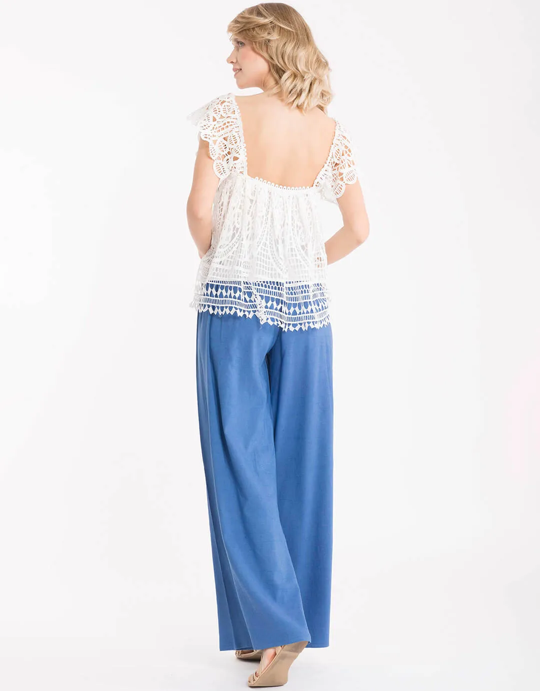 Palazzo Pants -  Blue