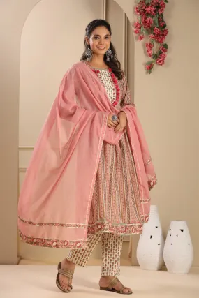 Peachy Delight Nyra Anarkali Set